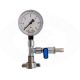 Keg manometer + output valve