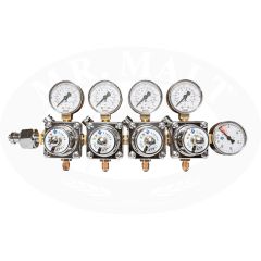 Druckminderer für CO2 - 4-Wege