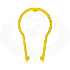 Gelber Sicherheitskragen für Spender