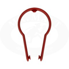 Roter Sicherheitskragen für Spender