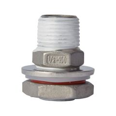 Gewindenippelsatz aus Edelstahl 1/2